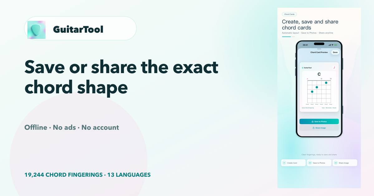 Chord cards · English social