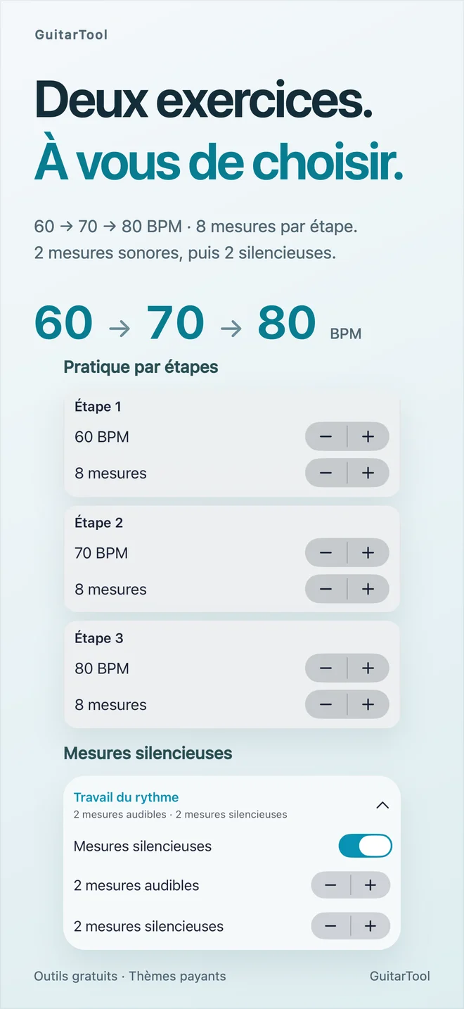 Aperçu d’entraînement 1.1.2 réutilisé dans la fiche actuelle ; il ne montre ni la voix ni le nouveau widget.