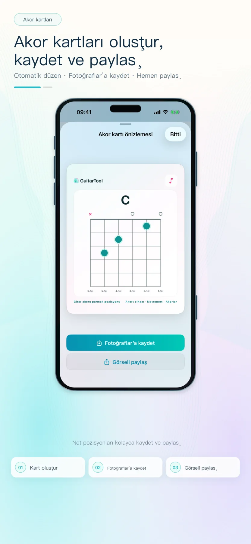 Etkileşimli akorlar · GuitarTool